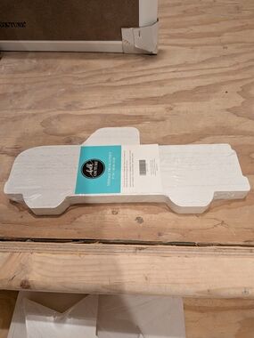 Chalk Couture White Vintage Wood Truck Shape Wall Art